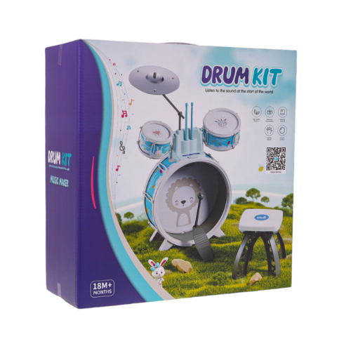 Musical Lion Blue | Batería Infantil para Bebés