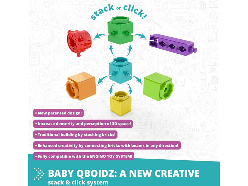 My First Steps QB10 | Set Educativo de Bloques para Bebés