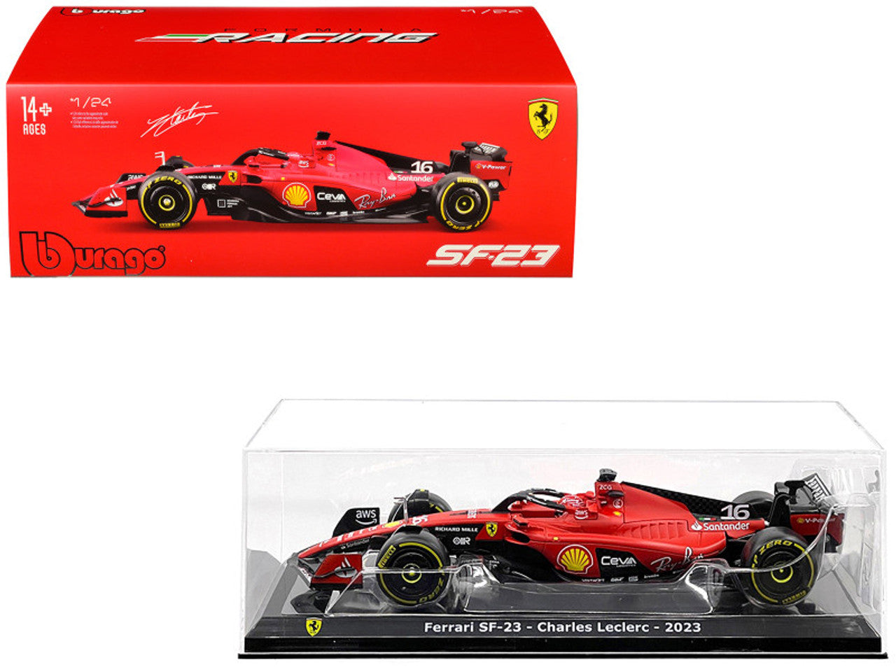 Ferrari SF-23 F1 Durango 1:24 | Carro de Fórmula 1 Coleccionable