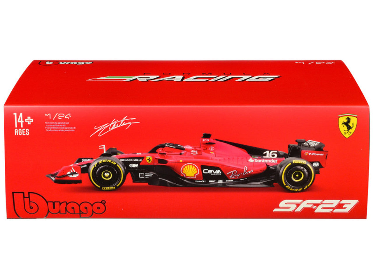 Ferrari SF-23 F1 Durango 1:24 | Carro de Fórmula 1 Coleccionable
