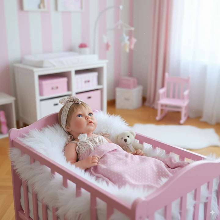 Muñeca Reborn India | Bebé Realista 52cm de Vinilo Blando Bañable