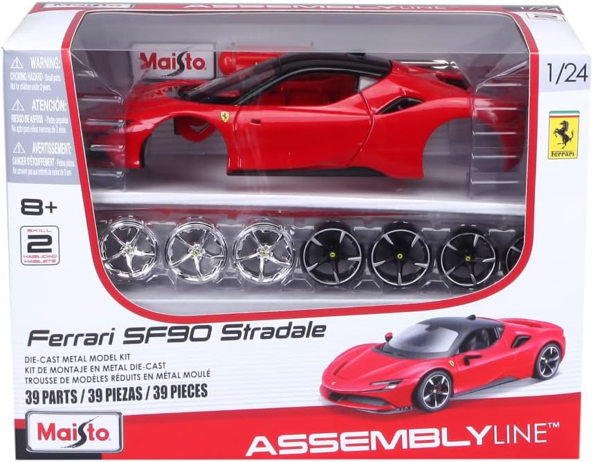 Ferrari SF90 Stradale Maisto 1:24 | Carro Armable Deportivo