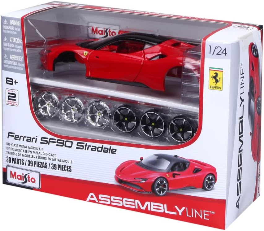 Ferrari SF90 Stradale Maisto 1:24 | Carro Armable Deportivo