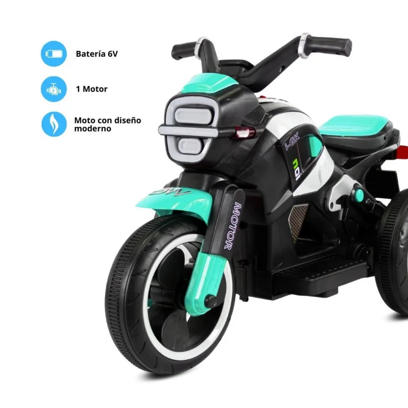 Moto Galaxy Green Prinsel 6V | Moto Infantil