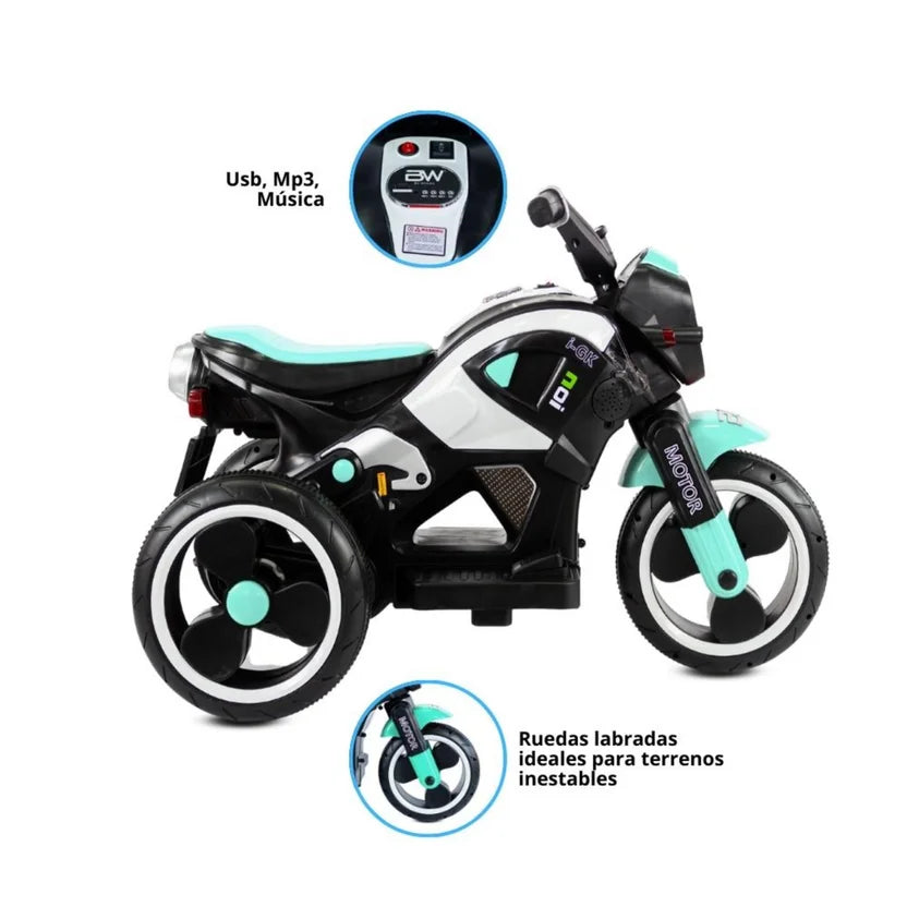 Moto Galaxy Green Prinsel 6V | Moto Infantil