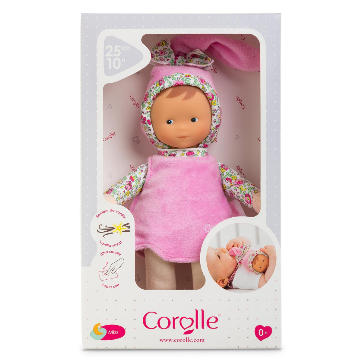 Bebé Corolle Miss Blossom Garden | Muñeca de Tela para Peques