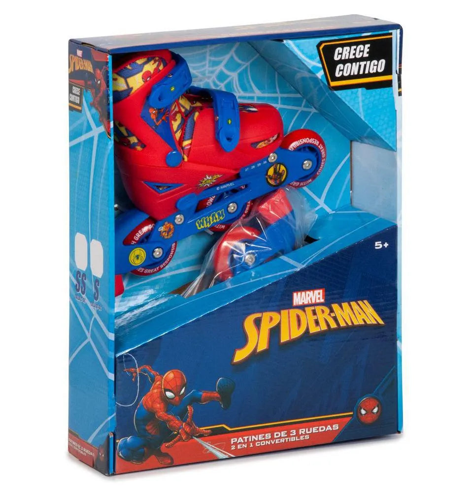 Patines 2 en 1 Spider-Man | Ajustables Infantil Licencia Marvel