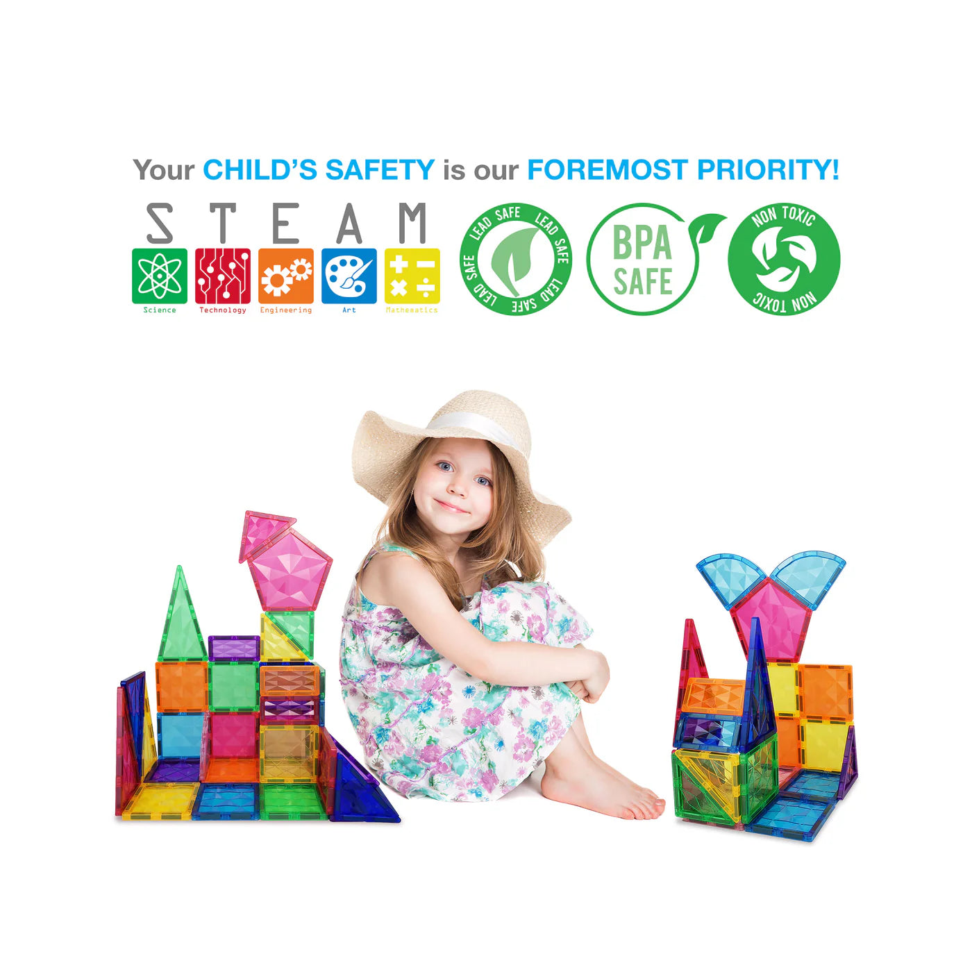 Prism Set Magnético 41 Piezas | Bloques de Construcción STEM