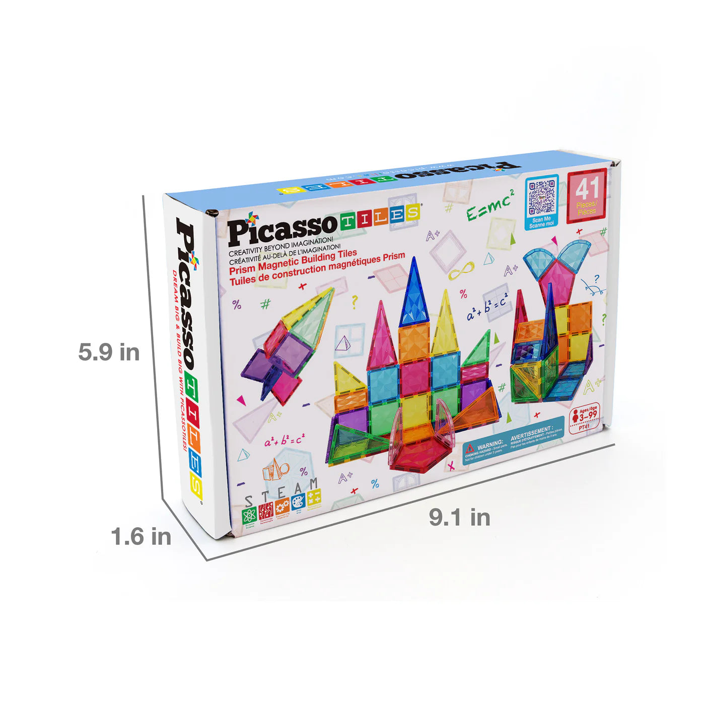 Prism Set Magnético 41 Piezas | Bloques de Construcción STEM