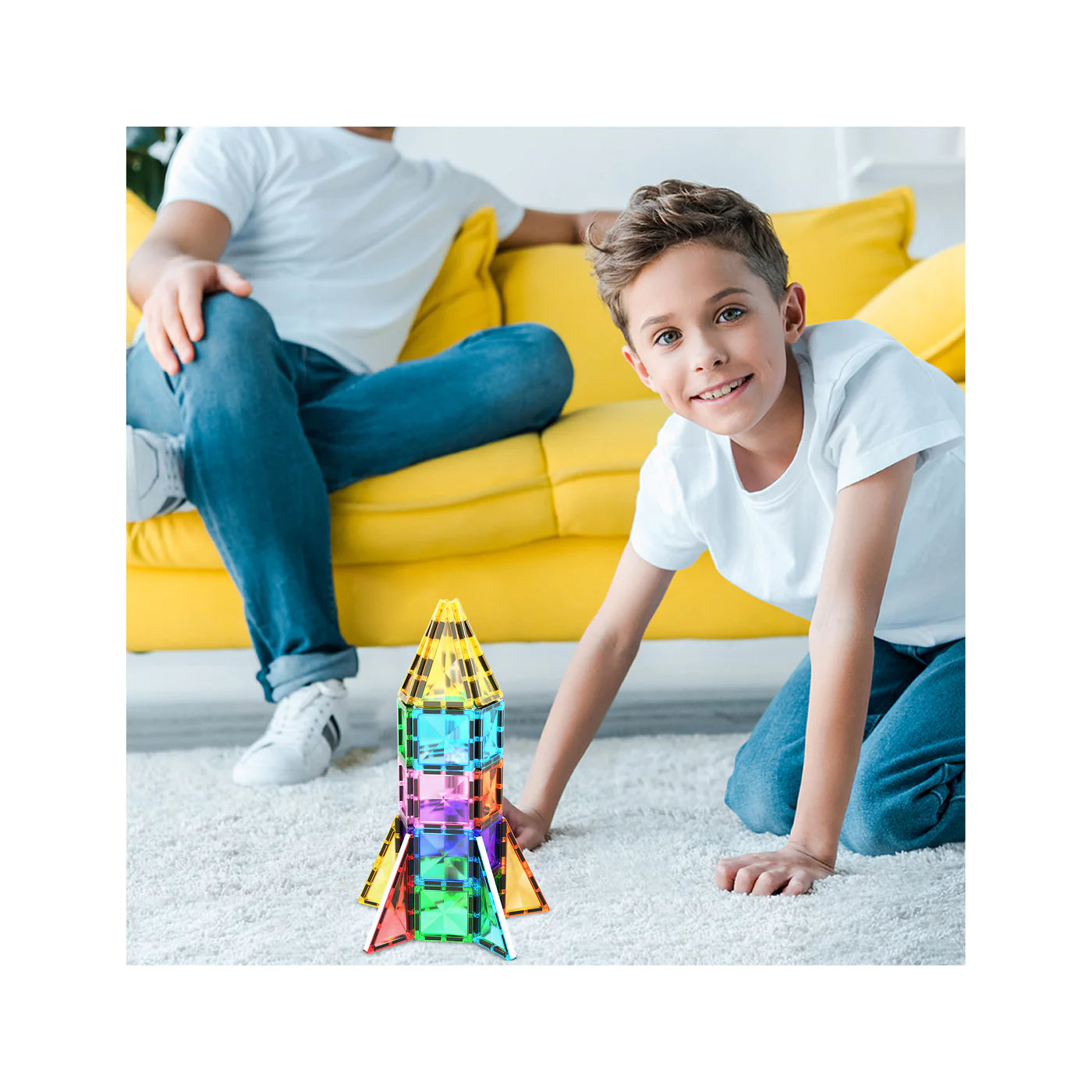 Cohete Magnético 30 Piezas PTM30 | Set de Construcción STEM