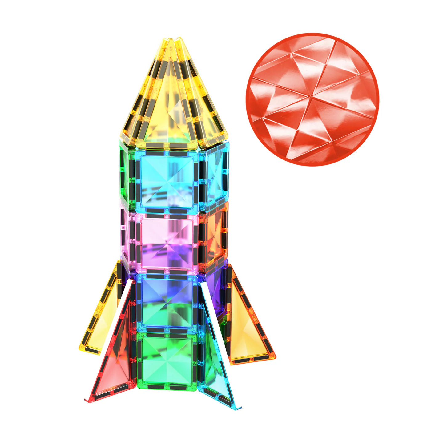 Cohete Magnético 30 Piezas PTM30 | Set de Construcción STEM