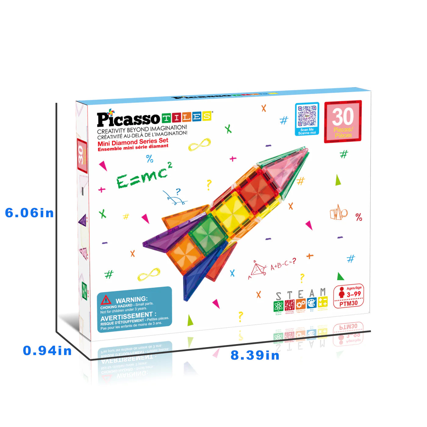 Cohete Magnético 30 Piezas PTM30 | Set de Construcción STEM