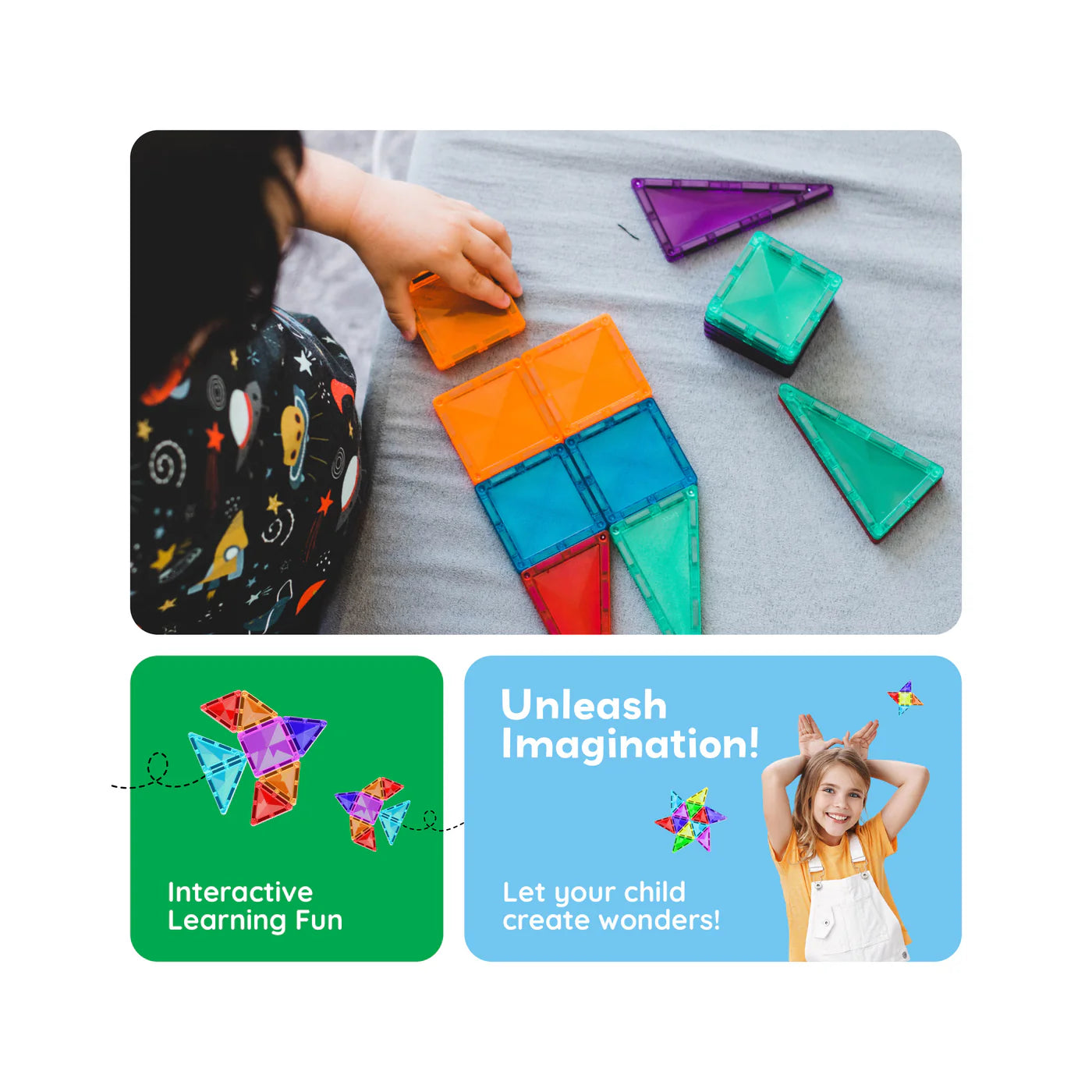 Set Magnético 40 Piezas PTM40 | Construcción Mini Diamond STEM