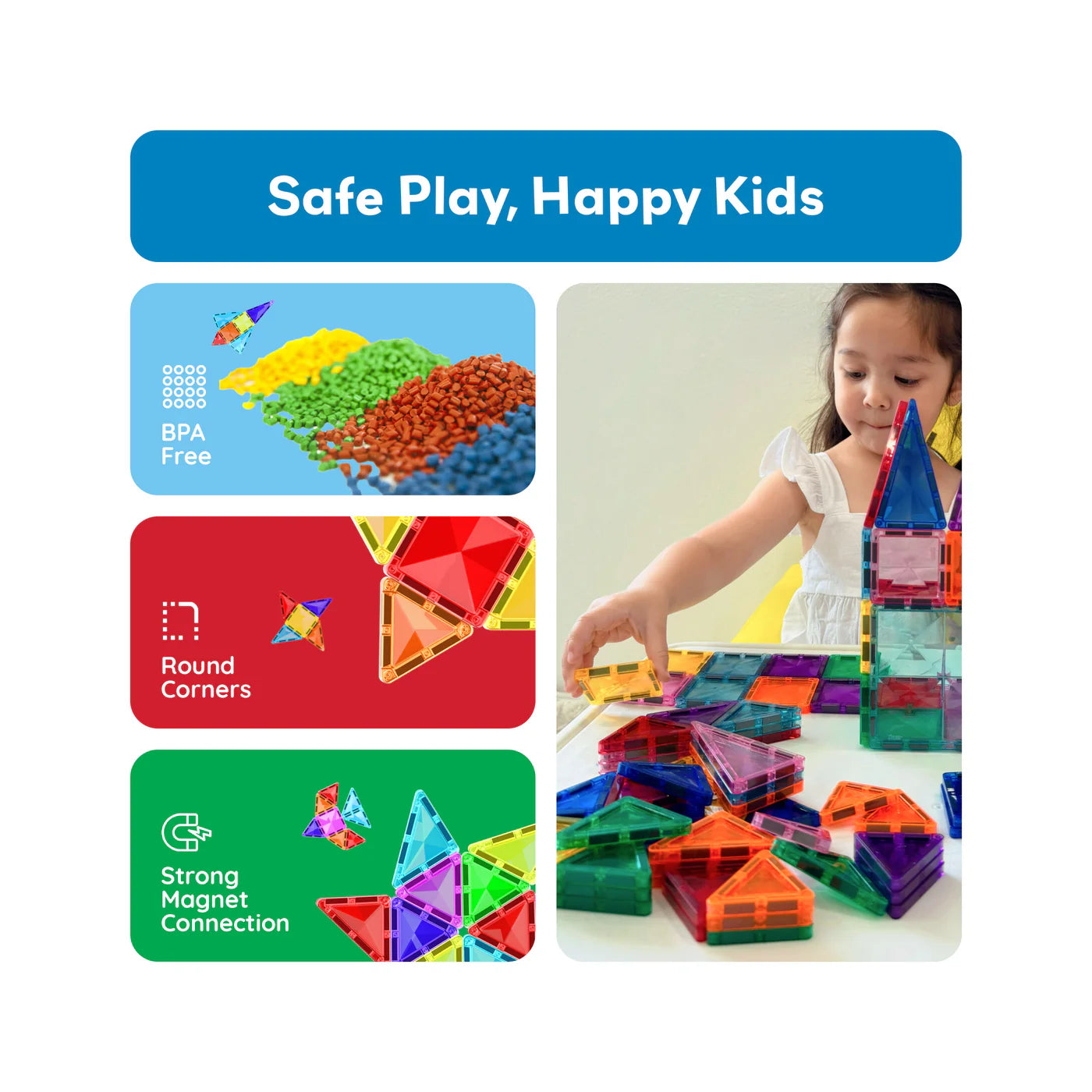 Set Magnético 40 Piezas PTM40 | Construcción Mini Diamond STEM