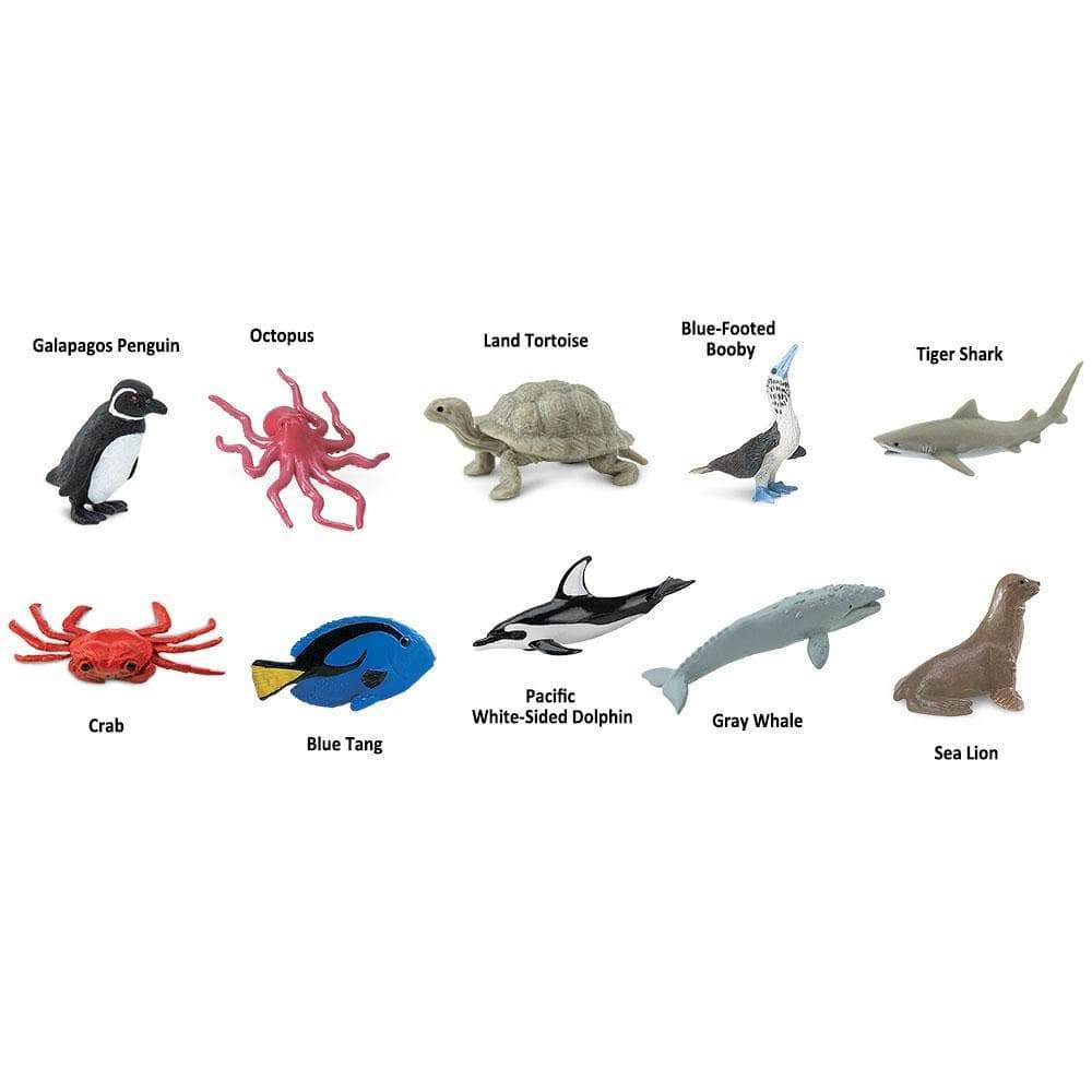 Tubo Animales del Pacifico Safari | Juguete Educativo de Vida Marina