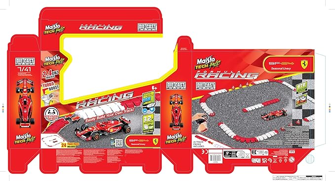 Pista de Carreras F1 Ferrari SF-24 | Set con Carro de Juguete