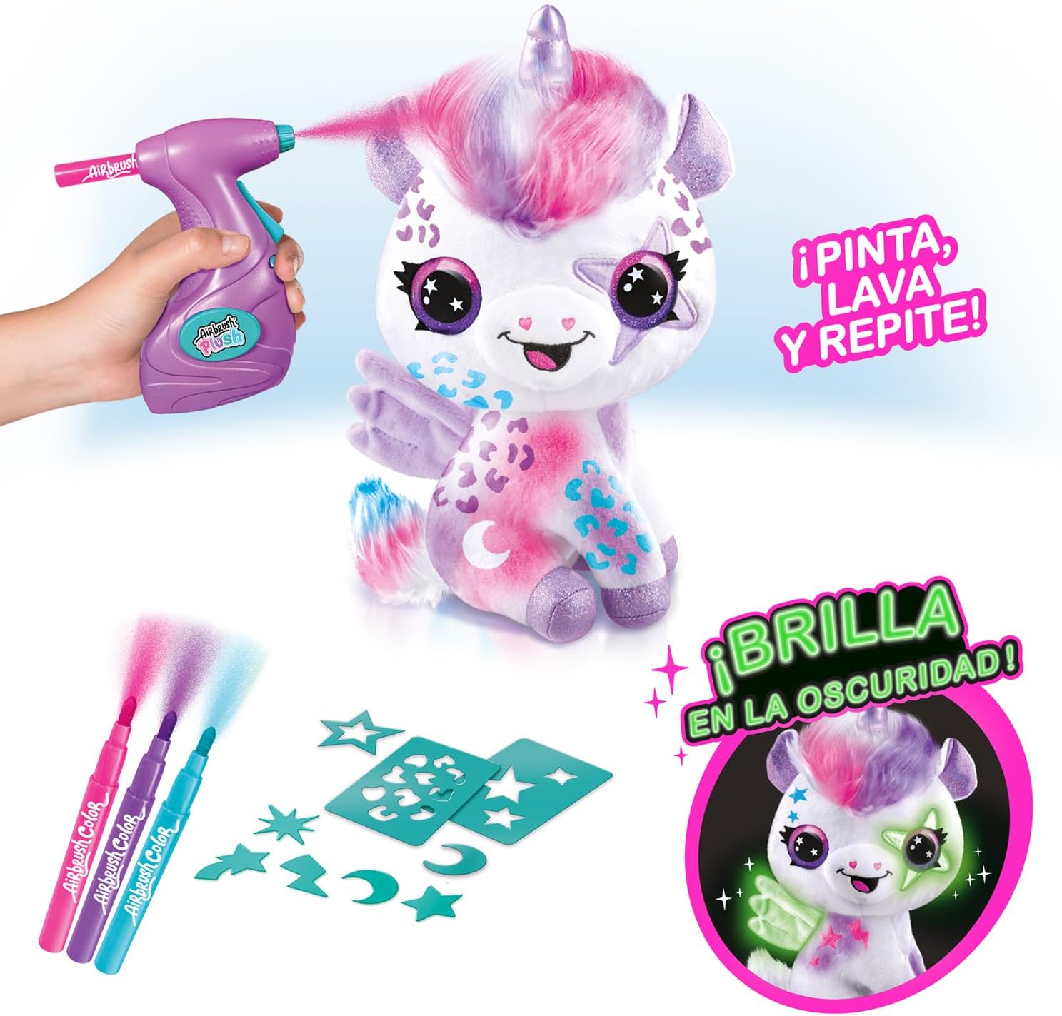 Airbrush Unicornio Glow Canal Toys | Juguete Creativo con Luz