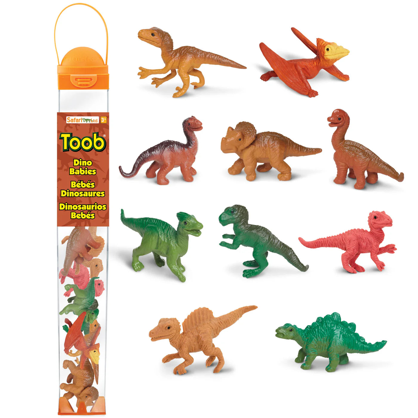 Tubo Dino Babies Safari | Juguete Educativo de Dinosaurios
