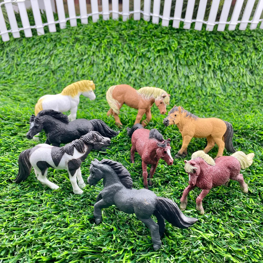 Tubo Ponies Safari | Juguete Educativo de Caballos en Miniatura