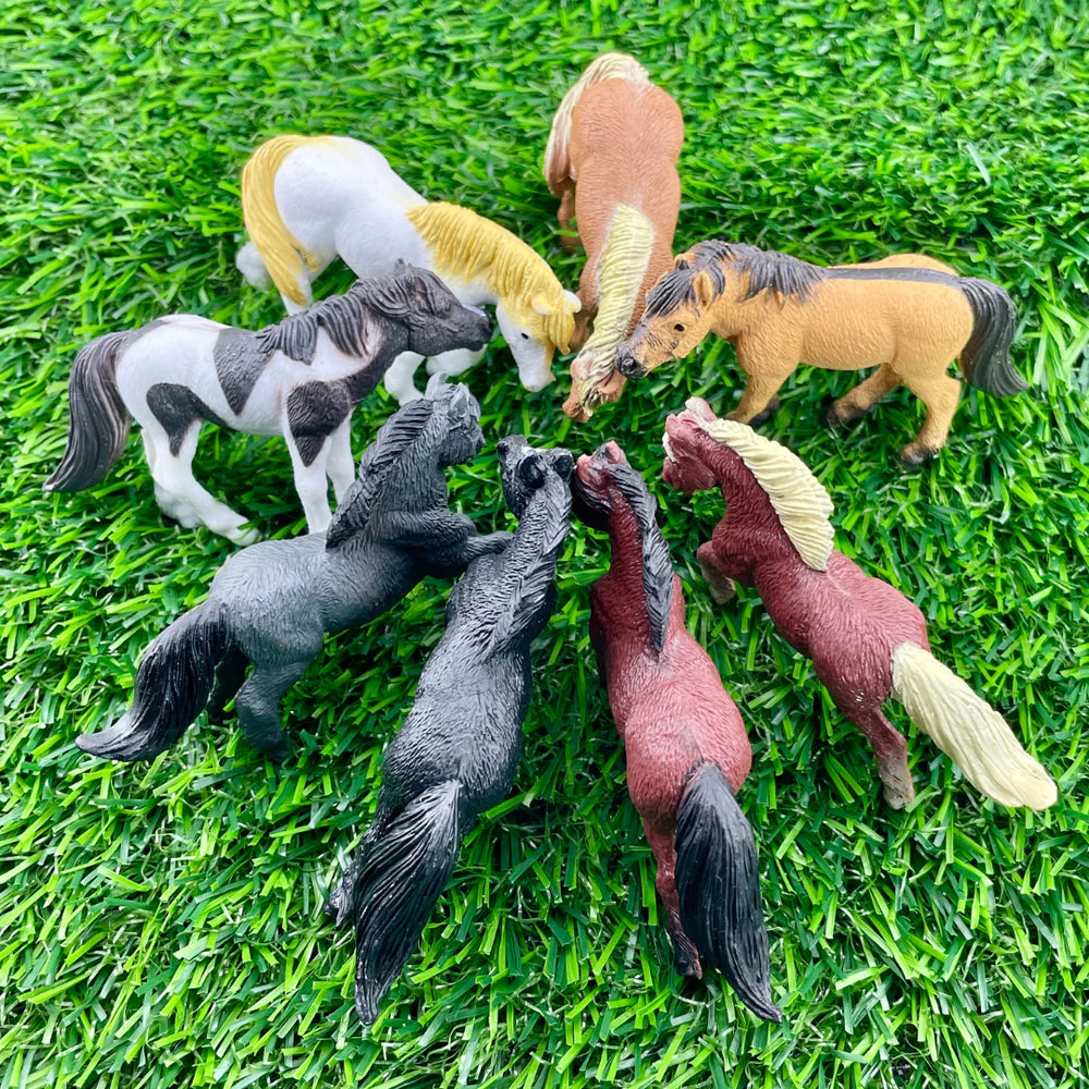 Tubo Ponies Safari | Juguete Educativo de Caballos en Miniatura