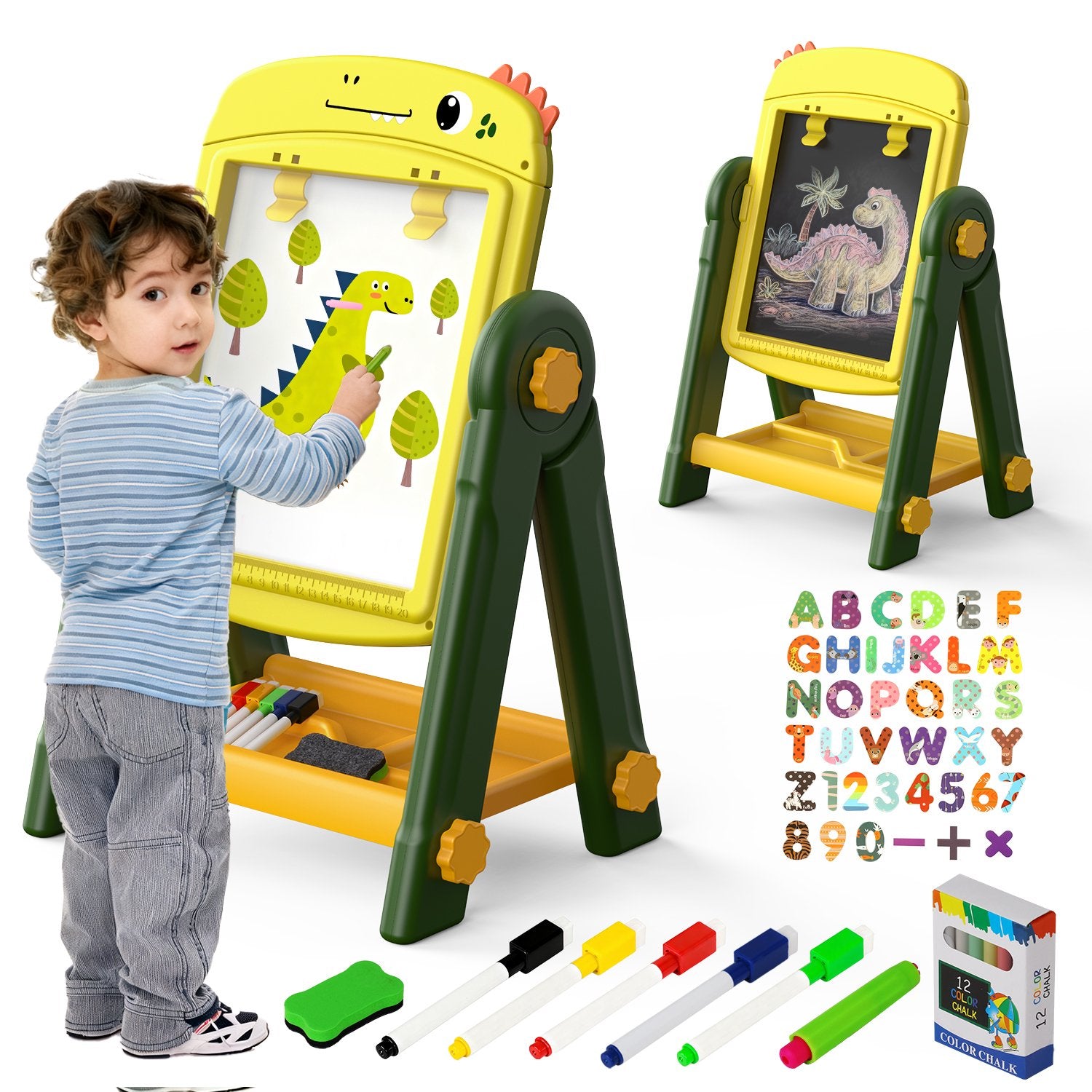 Caballete Artístico Infantil | Pizarra Doble Cara