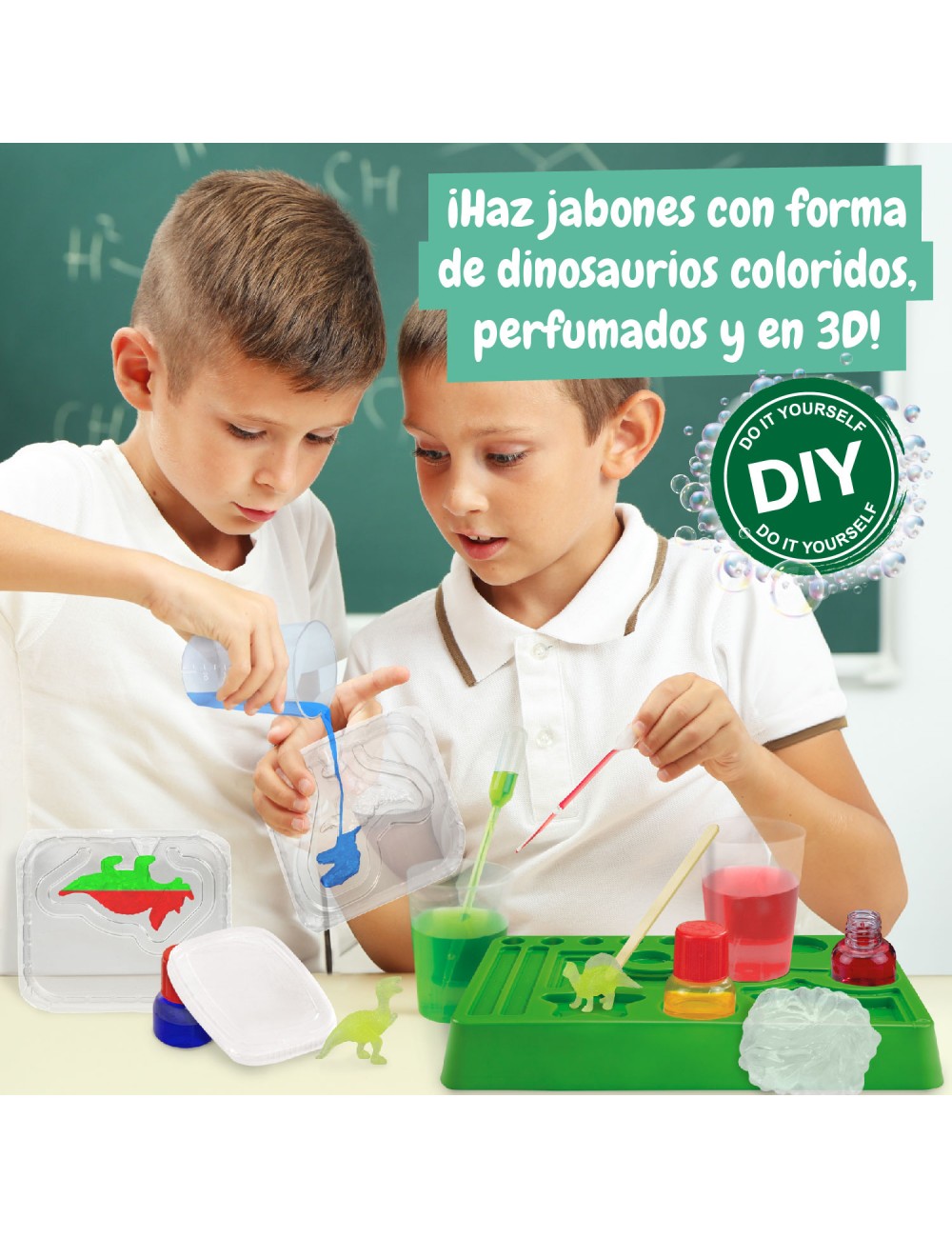 Fábrica de Jabones 3D - Dinosaurios