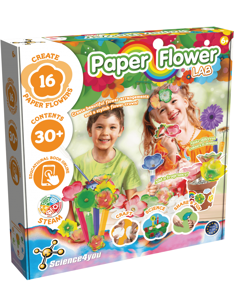 Laboratorio de Flores de Papel | Juego Educativo Science4you