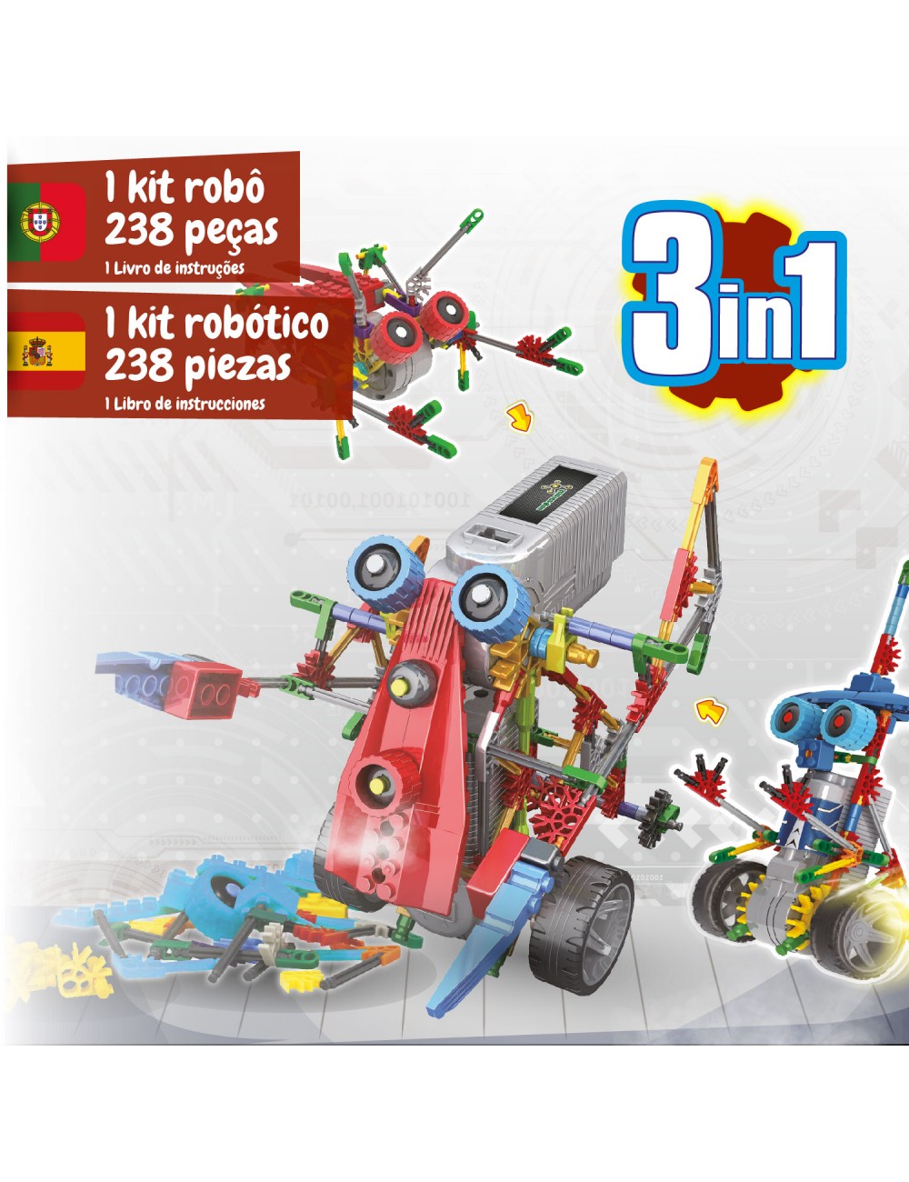 Robotics Alfabot 3 en 1 Science4you – Construye Tres Robots