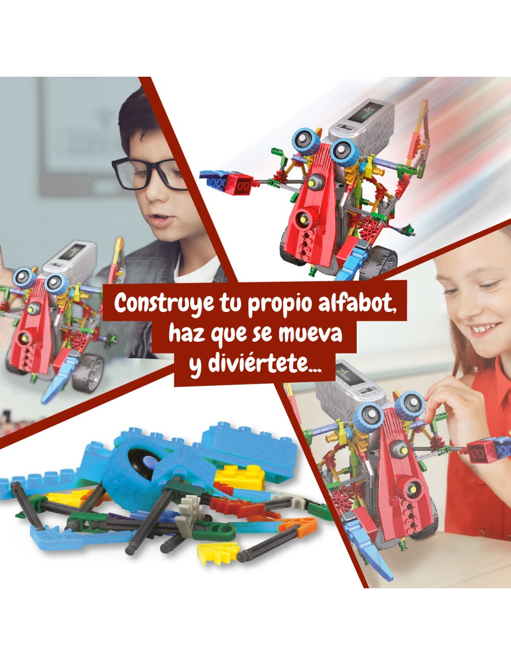Robotics Alfabot 3 en 1 Science4you – Construye Tres Robots