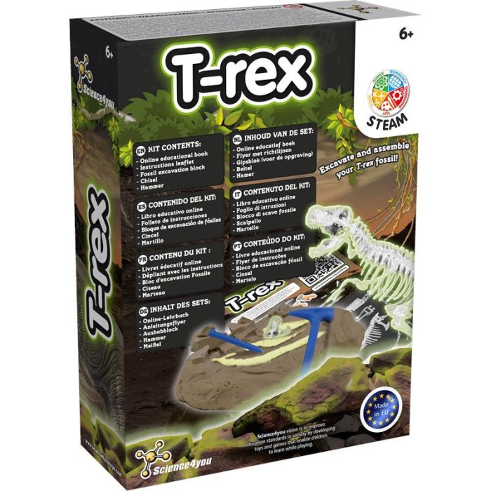 Excavaciones T-Rex Brilla en la Oscuridad – Descubre Tu Dinosaurio