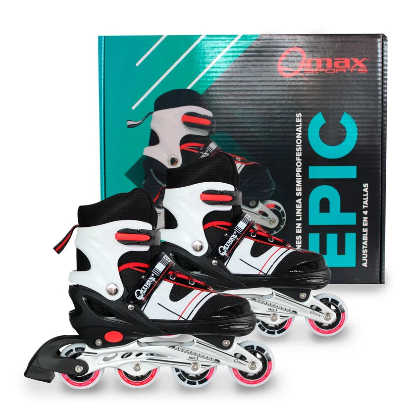 Patines Ajustables Epic Qmax M Red