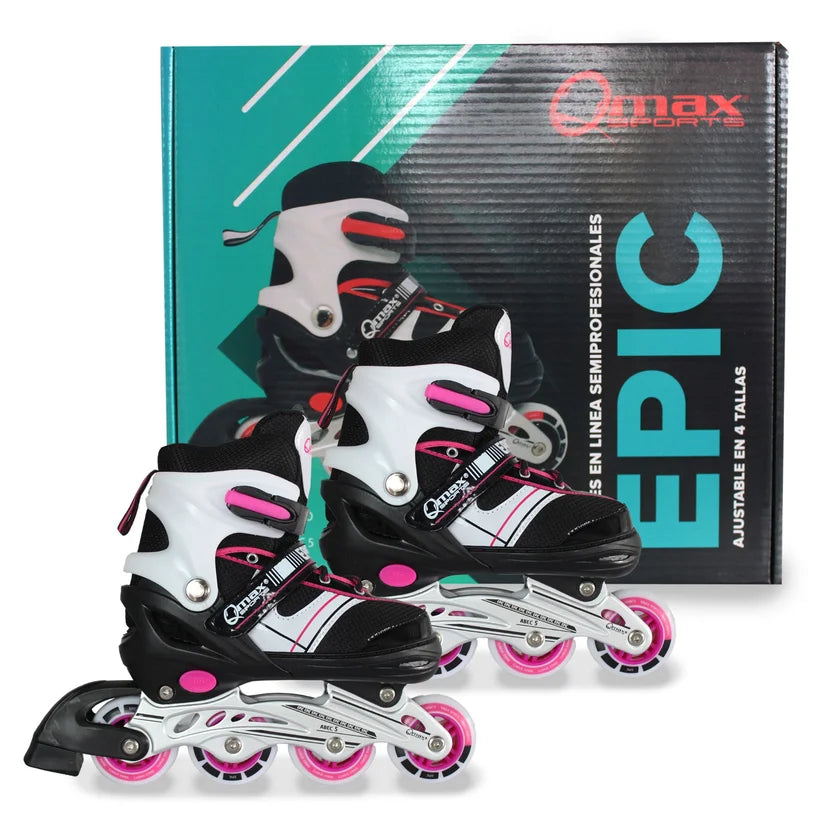 Patines Ajustables Epic Qmax M Pink