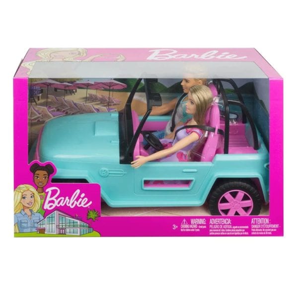 Auto de Playa Barbie y ken