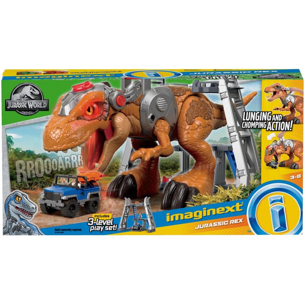 Imaginext Jurassic World Tiranosaurio Megamandíbula dinosaurio de juguete pa...