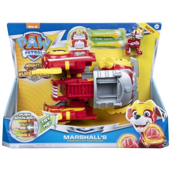 Paw Patrol Mighty Pups Super Paws Camion De Bomberos Transformable de Marshall Colombia