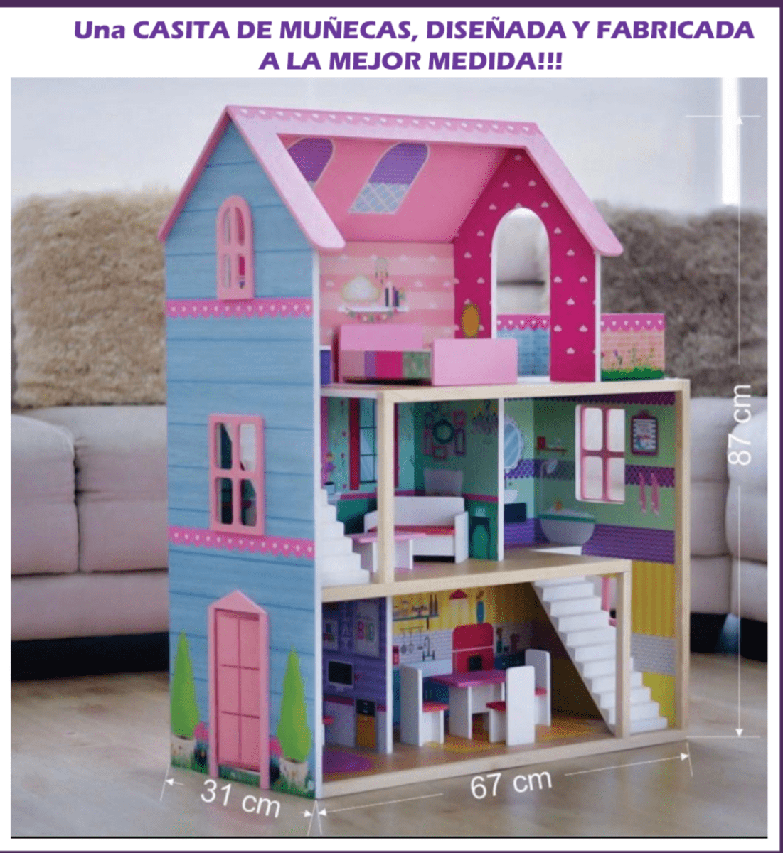 Mancha Cita Insignificante Comprar Casa de Muñecas de Madera | Juguetería RAV toys