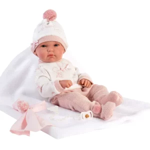 Brandy 13.8 Anatomically-correct Baby Doll with Blanket